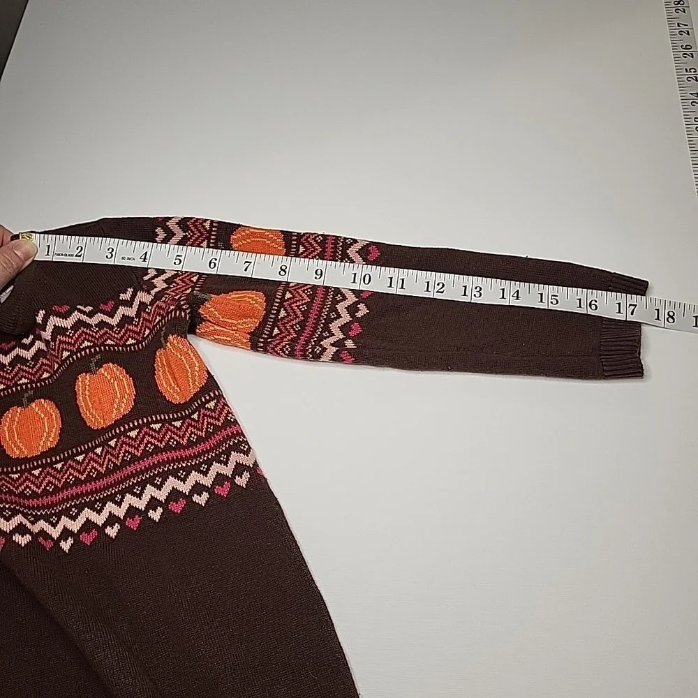 THE CHILDREN'S‎ PLACE Toddler Girls' 4T Orange Brown Pumpkin Fall Sweater Dress